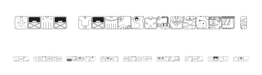 Maya CalendricV150 by Eric Drapier — Display Font