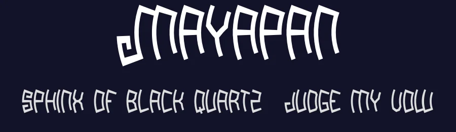 Mayapan by Luis Villarroel — Display Font — thumbnail 2