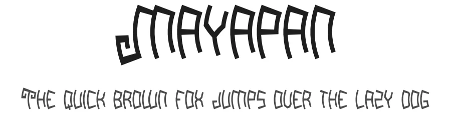 Mayapan by Luis Villarroel — Display Font