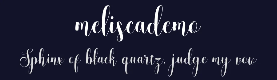 meliscademo by kurniadi saputra — Script Font — thumbnail 2