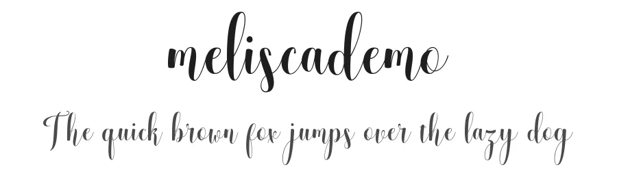 meliscademo by kurniadi saputra — Script Font
