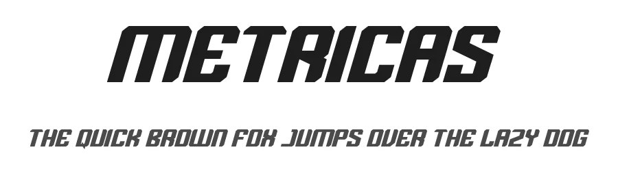 Metricas by Asep Saefulloh โ Sans Font