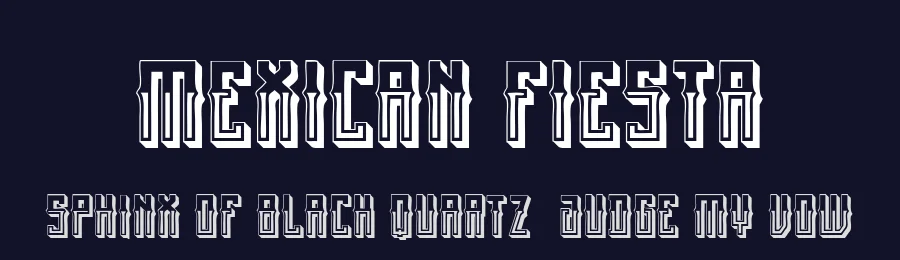 Mexican fiesta by Qkila — Display Font — thumbnail 2