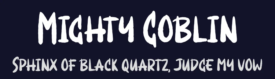 Mighty Goblin by Masa Aska Sanurumi — Script Font — thumbnail 2