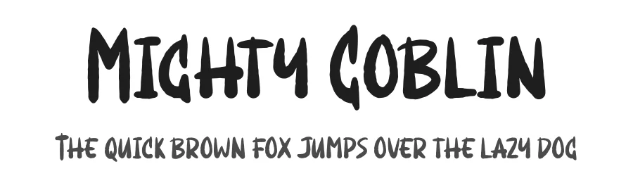 Mighty Goblin by Masa Aska Sanurumi — Script Font