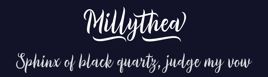 Millythea by Situjuh Nazara — Script Font — thumbnail 2