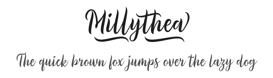 Millythea by Situjuh Nazara — Script Font