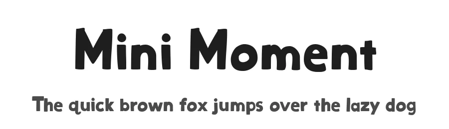 Mini Moment by Ali Hamidi — Display Font