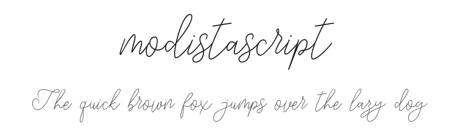 modistascript by captain jack — Script Font
