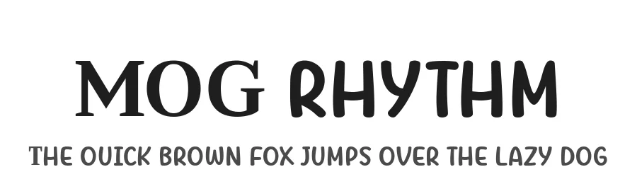 MOG rhythm by Situjuh Nazara — Serif Font