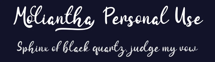 Moliantha Personal Use by Fadli Ramadhan Iskandar — Sans Font — thumbnail 2
