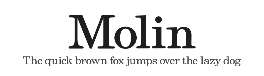 Molin by Muhammad Nasir โ Serif Font
