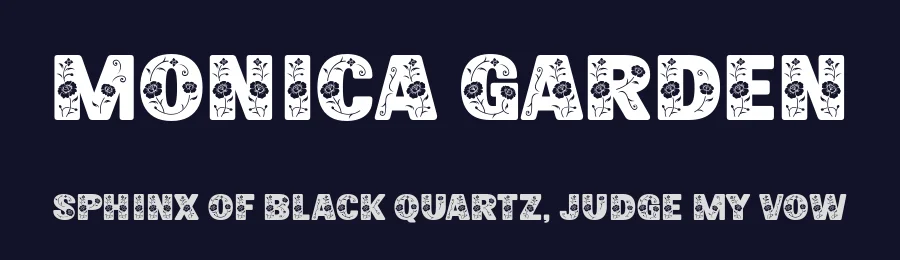 Monica Garden by Situjuh Nazara — Display Font — thumbnail 2