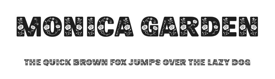 Monica Garden by Situjuh Nazara — Display Font