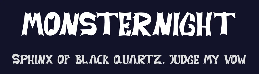 MONSTERNIGHT by Alfin Ridhowi — Display Font — thumbnail 2