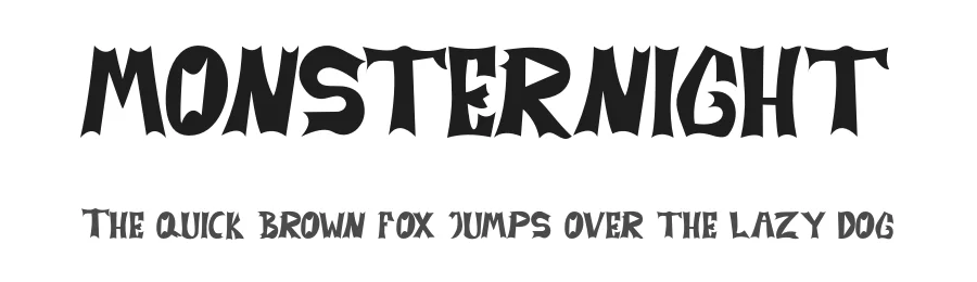 MONSTERNIGHT by Alfin Ridhowi — Display Font