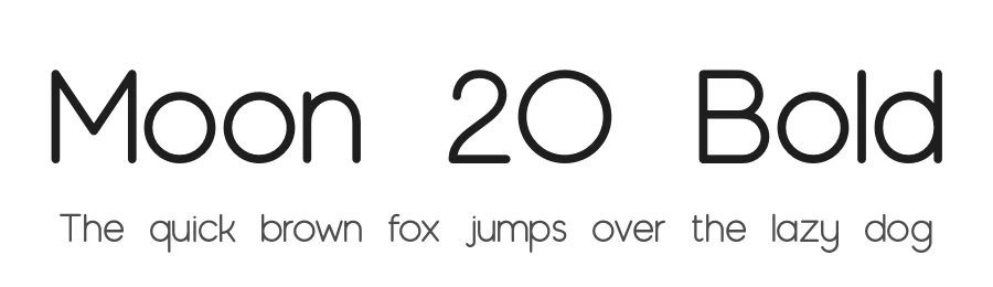 Moon 20 Bold by Jack Harvatt β Display Font