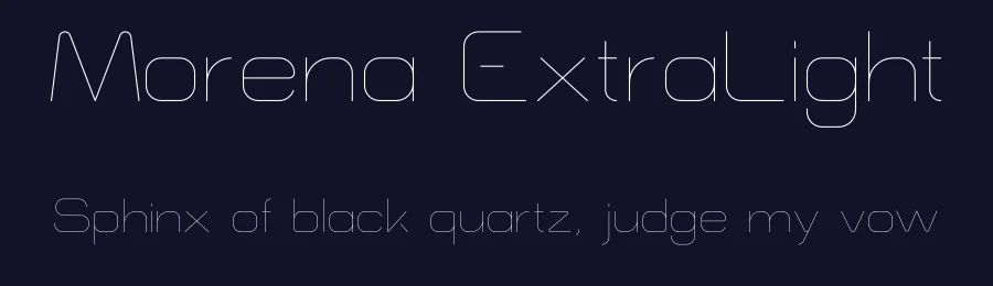 Morena ExtraLight by Nirvan Type — Sans Font — thumbnail 2