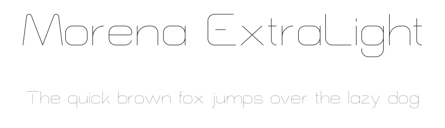 Morena ExtraLight by Nirvan Type — Sans Font
