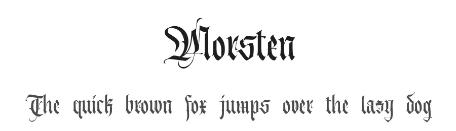 Morsten by Taufiqurrohman Nadri โ Sans Font