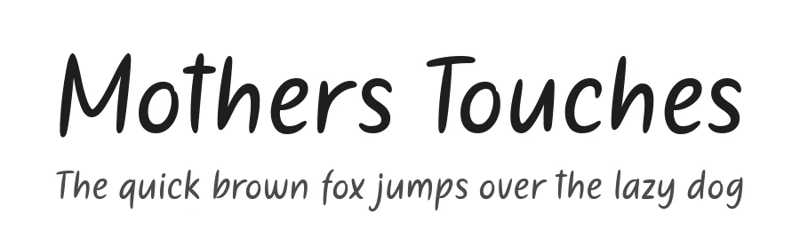 Mothers Touches by Situjuh Nazara — Script Font