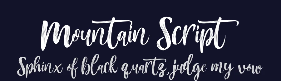 Mountain Script by Debut Studio — Display Font — thumbnail 2
