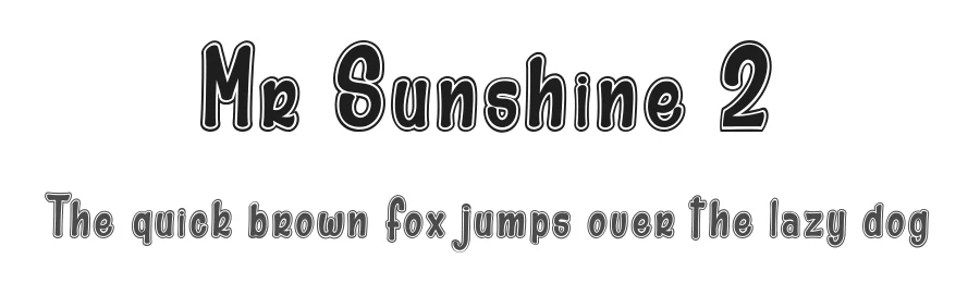 Mr Sunshine 2 by dcoxy Medina Gregory — Display Font