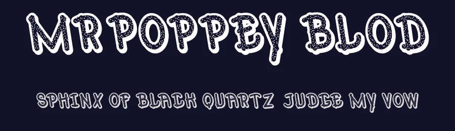 MrPoppey Blod by Qkila — Display Font — thumbnail 2
