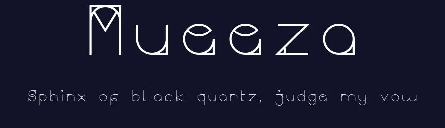 Mueeza by Bagus Belo Prayogo — Display Font — thumbnail 2
