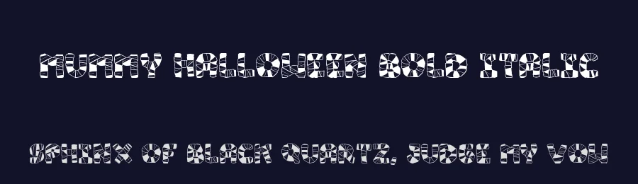 Mummy Halloween Bold Italic by Joseph Dawson — Display Font — thumbnail 2
