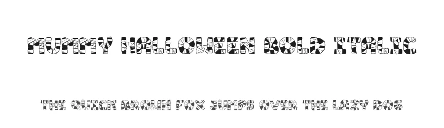 Mummy Halloween Bold Italic by Joseph Dawson — Display Font