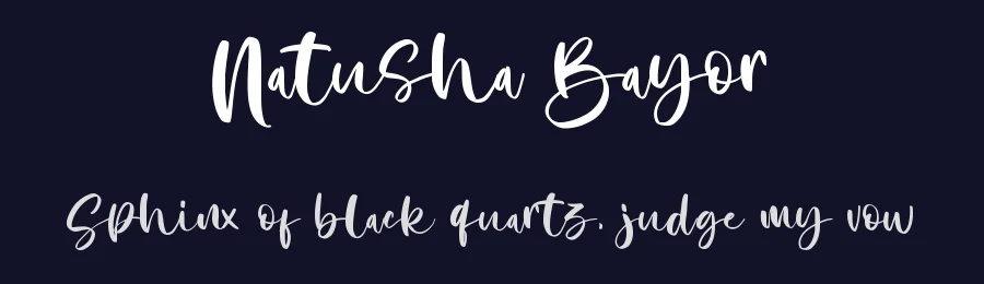 Natusha Bayor by M Arif Dwi Prasetyo & Eko Nurcahyo — Sans Font — thumbnail 2