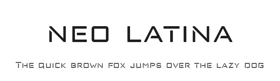 neo latina by Fernando Haro — Display Font