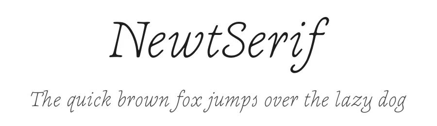 NewtSerif by Nathanael Bonnell β Serif Font