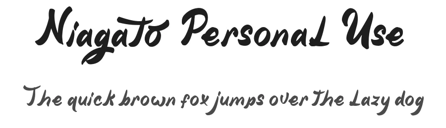 Niagato Personal Use by Fadli Ramadhan Iskandar — Sans Font