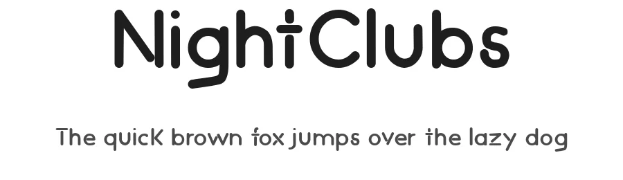 NightClubs by Jambo! — Display Font