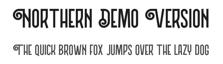 Northern Demo Version by Angin Studio — Display Font