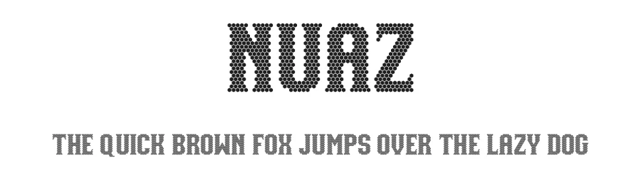 NUAZ by Situjuh Nazara — Display Font