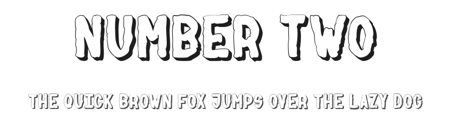 NUMBER two by dcoxy Medina Gregory — Display Font
