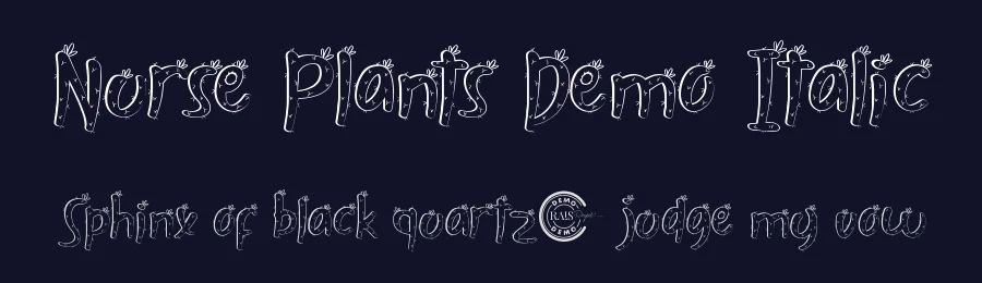 Nurse Plants Demo Italic by Shalsha & Suci Anita — Display Font — thumbnail 2