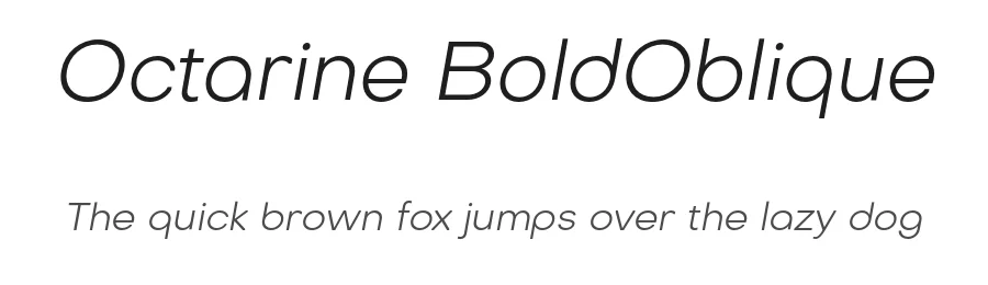 Octarine BoldOblique by Alexander Slobzheninov — Display Font