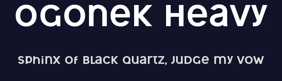 Ogonek Heavy by Levi Szekeres — Display Font — thumbnail 2