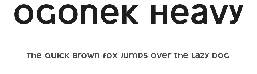 Ogonek Heavy by Levi Szekeres — Display Font