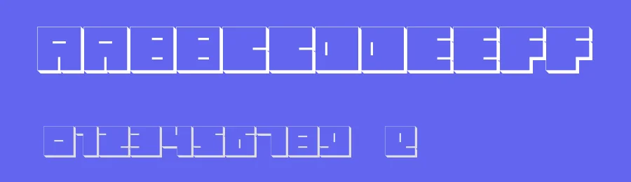 Oki1 by Carlos Matteoli a.k.a. Qbotype — Display Font — thumbnail 3