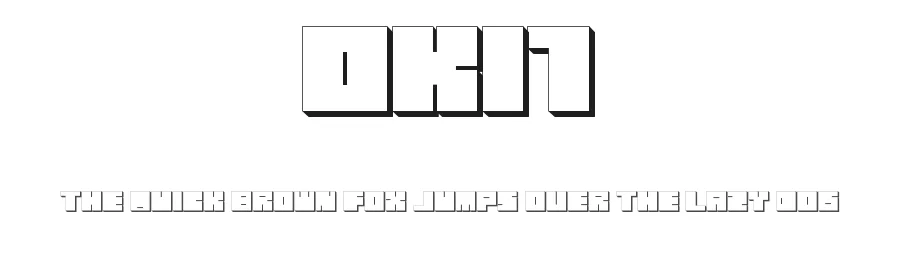 Oki1 by Carlos Matteoli a.k.a. Qbotype — Display Font