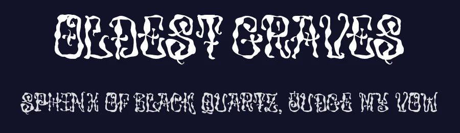 Oldest Graves by Masa Aska Sanurumi — Display Font — thumbnail 2
