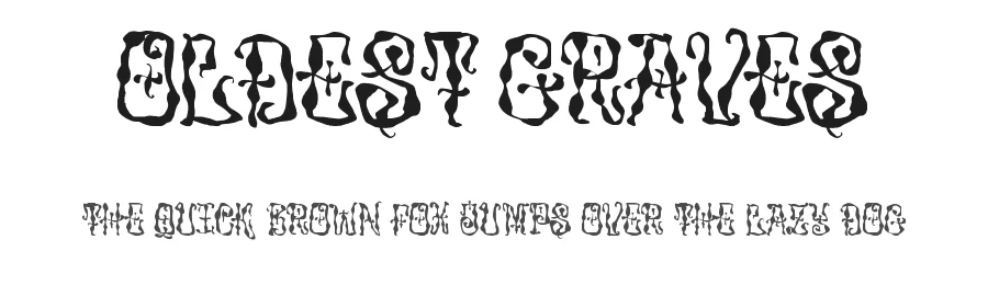 Oldest Graves by Masa Aska Sanurumi — Display Font