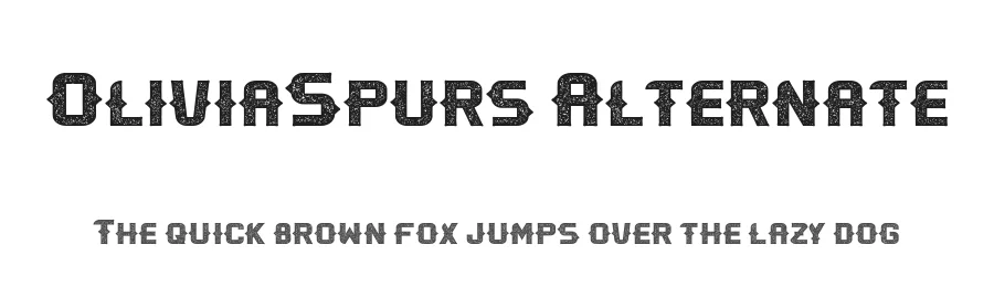 OliviaSpurs Alternate by FlatWheat Studios — Display Font