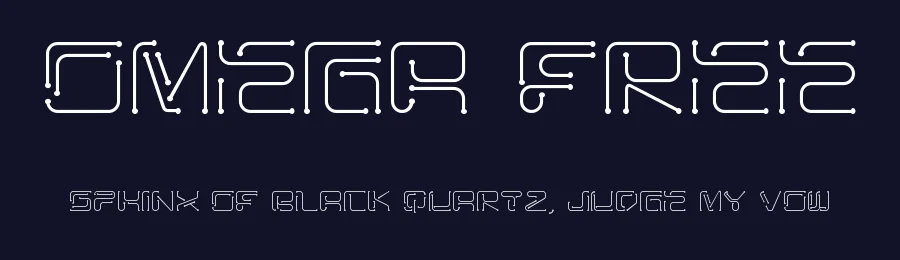OMEGA FREE by Demsey Satya Nagara — Sans Font — thumbnail 2