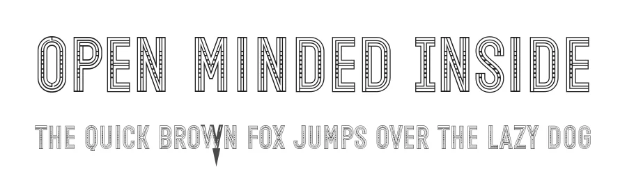 Open Minded Inside by Situjuh Nazara — Display Font